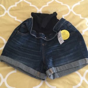 Motherhood bounce back jeans shorts postpartum